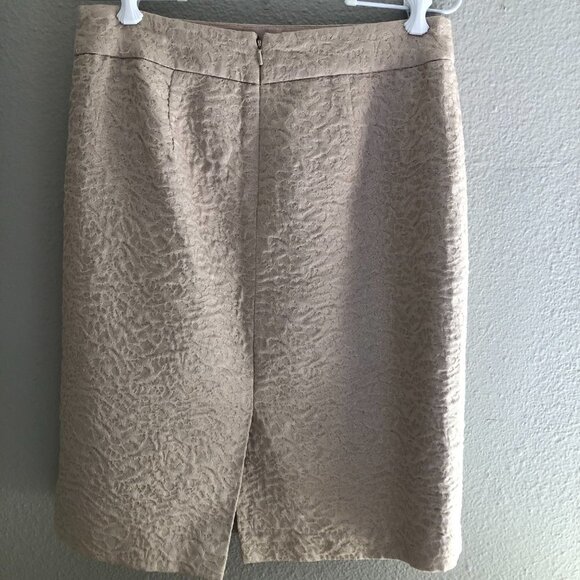 Vintage Banana Republic Metallic Jacquard Pencil Skirt - Office Siren - Picture 3 of 6